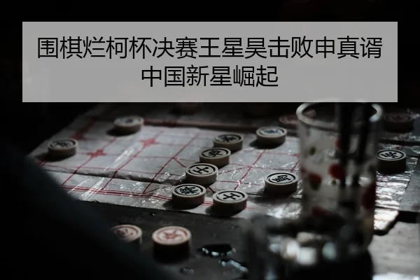 围棋烂柯杯决赛王星昊击败申真谞中国新星崛起