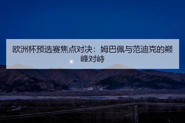 欧洲杯预选赛焦点对决：姆巴佩与范迪克的巅峰对峙